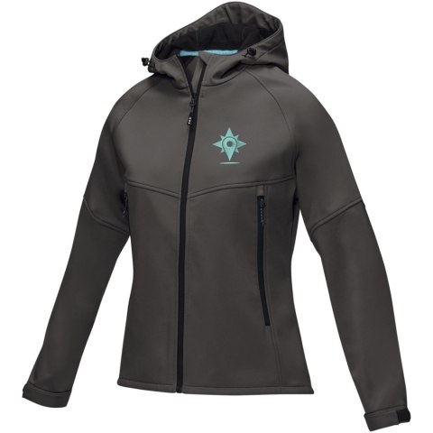 Damska kurtka softshell Coltan z materiałów z recyclingu z certyfikatem GRS burzowy szary (37505893)