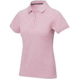 Damskie polo Calgary z krótkim rękawem jasny różowy