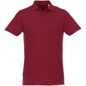 Helios - koszulka męska polo z krótkim rękawem burgundowy