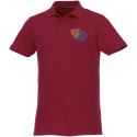 Helios - koszulka męska polo z krótkim rękawem burgundowy