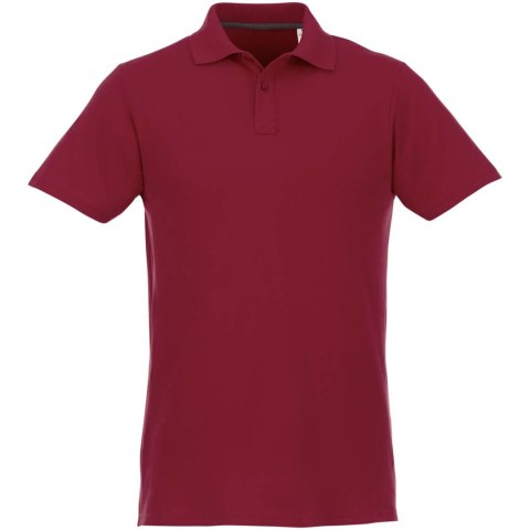 Helios - koszulka męska polo z krótkim rękawem burgundowy