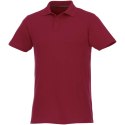 Helios - koszulka męska polo z krótkim rękawem burgundowy