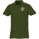 Helios - koszulka męska polo z krótkim rękawem wojskowy zielony