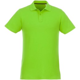 Helios - koszulka męska polo z krótkim rękawem zielone jabłko