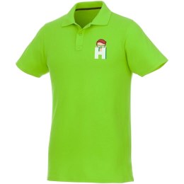 Helios - koszulka męska polo z krótkim rękawem zielone jabłko