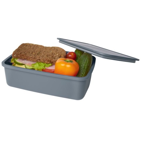 Pudełko na lunch Dovi z tworzywa sztucznego pochodzącego z recyklingu łupkowy szary (11327491)
