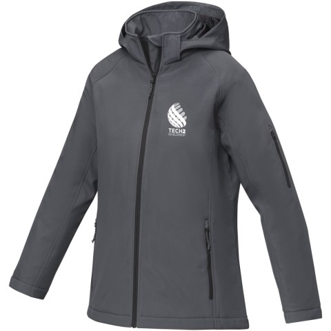 Notus damska ocieplana kurtka softshell burzowy szary (38339821)