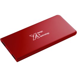 Powerbank z podświetlanym logo - SCX.design P15 średnia czerwień (2PX01621)