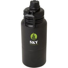 Dupeca izolowany bidon na wodę o pojemności 840 ml wykonany ze stali nierdzewnej z certyfikatem RCS czarny (10078790)