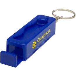 Aggia podstawka pod telefon z recyklingowanego tworzywa sztucznego z sensoryczną zabawką antystresową królewski niebieski (12446