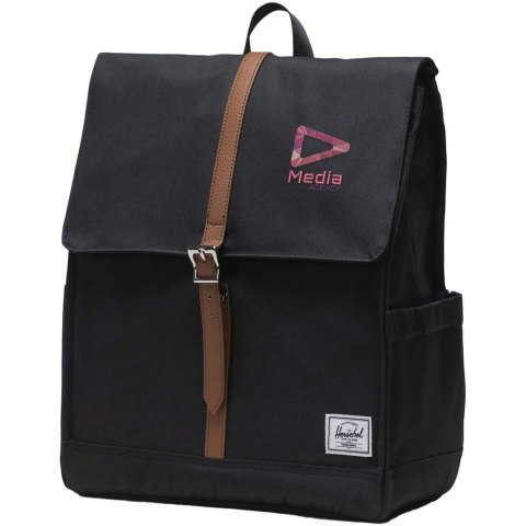 Herschel City plecak z materiałów z recyklingu o pojemności 16 l czarny (12075390)
