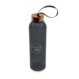 Szklana butelka Lux 500 ml, złoty