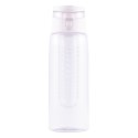 Bidon Frutello 700 ml, biały/transparentny