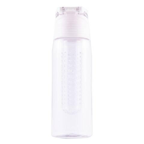 Bidon Frutello 700 ml, biały/transparentny