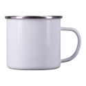 Kubek emaliowany Oldie 500 ml, biały - druga jakość