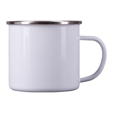 Kubek emaliowany Oldie 500 ml, biały - druga jakość
