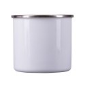 Kubek emaliowany Oldie 500 ml, biały - druga jakość