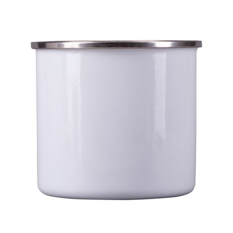 Kubek emaliowany Oldie 500 ml, biały - druga jakość
