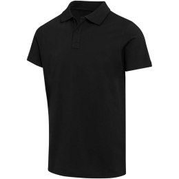 Graphite organiczna koszulka polo unisex o gramaturze 180 g/m², z krótkim rękawem i certyfikatem OCS czarny