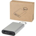 Arcturus powerbank o pojemności 2000 mAh z recyklingowanego aluminium z brelokiem srebrny (12451781)
