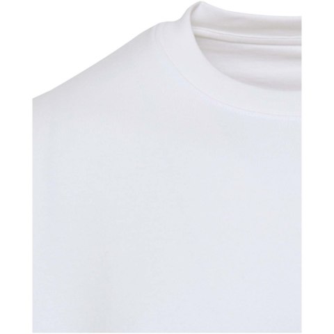 Boris 280 g/m2 sweter unisex z organicznego materiału z certyfikatem OCS o luźnym kroju i z okrągłym dekoltem biały