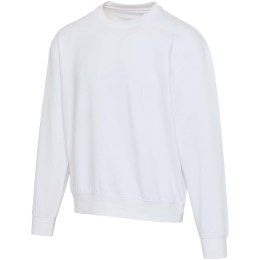 Boris 280 g/m2 sweter unisex z organicznego materiału z certyfikatem OCS o luźnym kroju i z okrągłym dekoltem biały