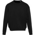 Boris 280 g/m2 sweter unisex z organicznego materiału z certyfikatem OCS o luźnym kroju i z okrągłym dekoltem czarny