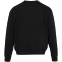 Boris 280 g/m2 sweter unisex z organicznego materiału z certyfikatem OCS o luźnym kroju i z okrągłym dekoltem czarny