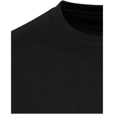 Boris 280 g/m2 sweter unisex z organicznego materiału z certyfikatem OCS o luźnym kroju i z okrągłym dekoltem czarny