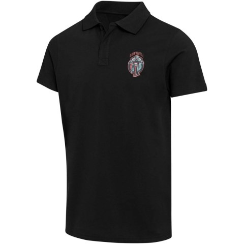Graphite organiczna koszulka polo unisex o gramaturze 180 g/m², z krótkim rękawem i certyfikatem OCS czarny