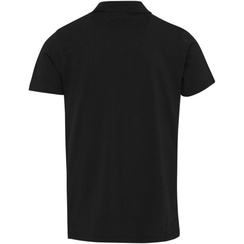 Graphite organiczna koszulka polo unisex o gramaturze 180 g/m², z krótkim rękawem i certyfikatem OCS czarny