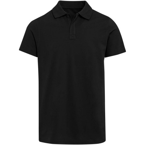 Graphite organiczna koszulka polo unisex o gramaturze 180 g/m², z krótkim rękawem i certyfikatem OCS czarny