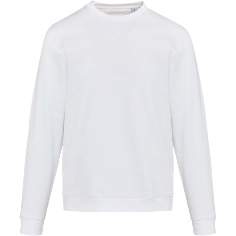 Jasper organiczna bluza unisex z recyklingu o gramaturze 280 g/m² z okrągłym dekoltem i certyfikatem OCS biały