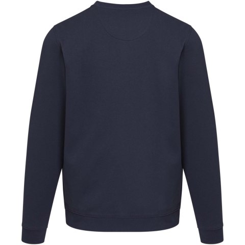 Jasper organiczna bluza unisex z recyklingu o gramaturze 280 g/m² z okrągłym dekoltem i certyfikatem OCS granatowy