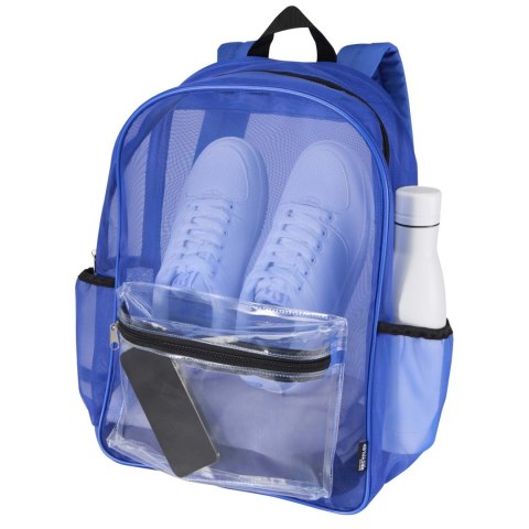 Mesh plecak z recyklingu z certyfikatem GRS o pojemności 18 l królewski niebieski (13013753)