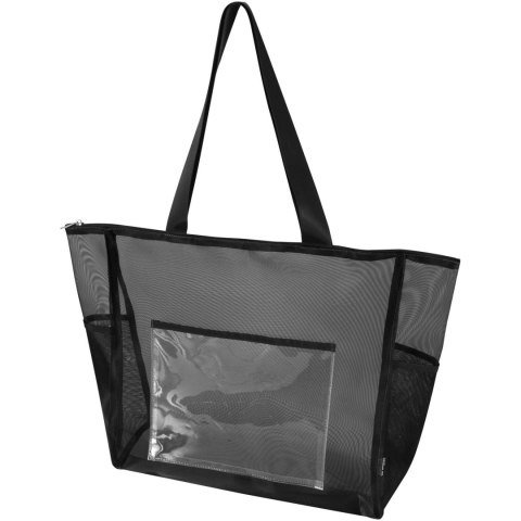 Mesh torba na zakupy 23 l z recyklingu z certyfikatem GRS czarny