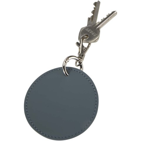 Resi Plus brelok z okrągłą zawieszką z recyklingowanego materiału z certyfikatem GRS szaroniebieski (13014055)