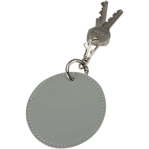 Resi Plus brelok z okrągłą zawieszką z recyklingowanego materiału z certyfikatem GRS szary (13014082)