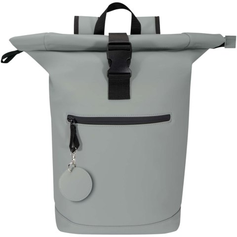 Resi Plus brelok z okrągłą zawieszką z recyklingowanego materiału z certyfikatem GRS szary (13014082)