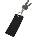 Resi Plus brelok z prostokątną zawieszką z recyklingowanego materiału z certyfikatem GRS czarny (13014190)