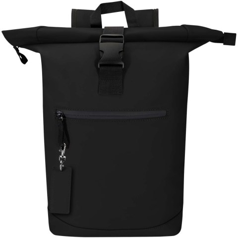 Resi Plus brelok z prostokątną zawieszką z recyklingowanego materiału z certyfikatem GRS czarny (13014190)