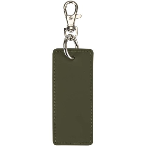 Resi Plus brelok z prostokątną zawieszką z recyklingowanego materiału z certyfikatem GRS leśny zielony (13014164)