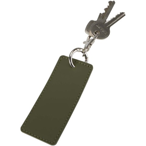 Resi Plus brelok z prostokątną zawieszką z recyklingowanego materiału z certyfikatem GRS leśny zielony (13014164)