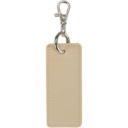 Resi Plus brelok z prostokątną zawieszką z recyklingowanego materiału z certyfikatem GRS owsianka (13014107)