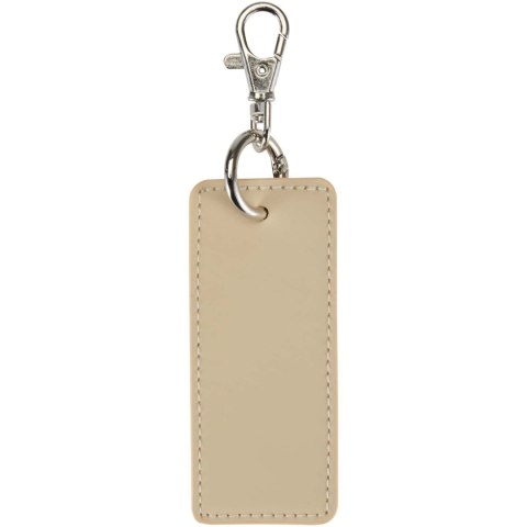 Resi Plus brelok z prostokątną zawieszką z recyklingowanego materiału z certyfikatem GRS owsianka (13014107)