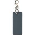 Resi Plus brelok z prostokątną zawieszką z recyklingowanego materiału z certyfikatem GRS szaroniebieski (13014155)