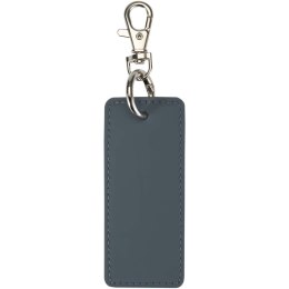 Resi Plus brelok z prostokątną zawieszką z recyklingowanego materiału z certyfikatem GRS szaroniebieski (13014155)