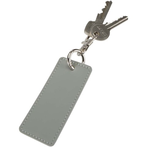 Resi Plus brelok z prostokątną zawieszką z recyklingowanego materiału z certyfikatem GRS szary (13014182)