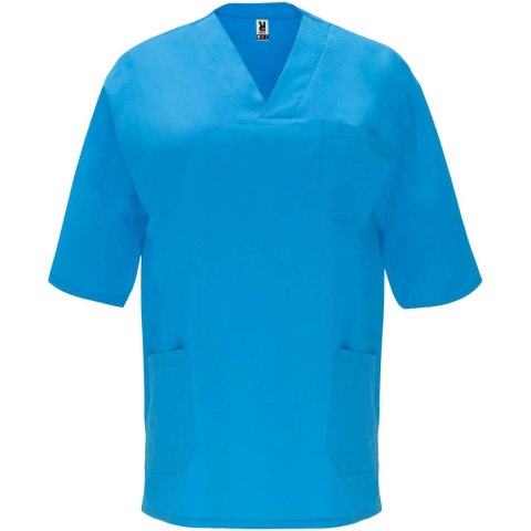 Panacea 160 g/m2 bluzka do pracy unisex z krótkim rękawem błękit dunajski (R90981J3)
