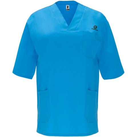 Panacea 160 g/m2 bluzka do pracy unisex z krótkim rękawem błękit dunajski (R90981J3)